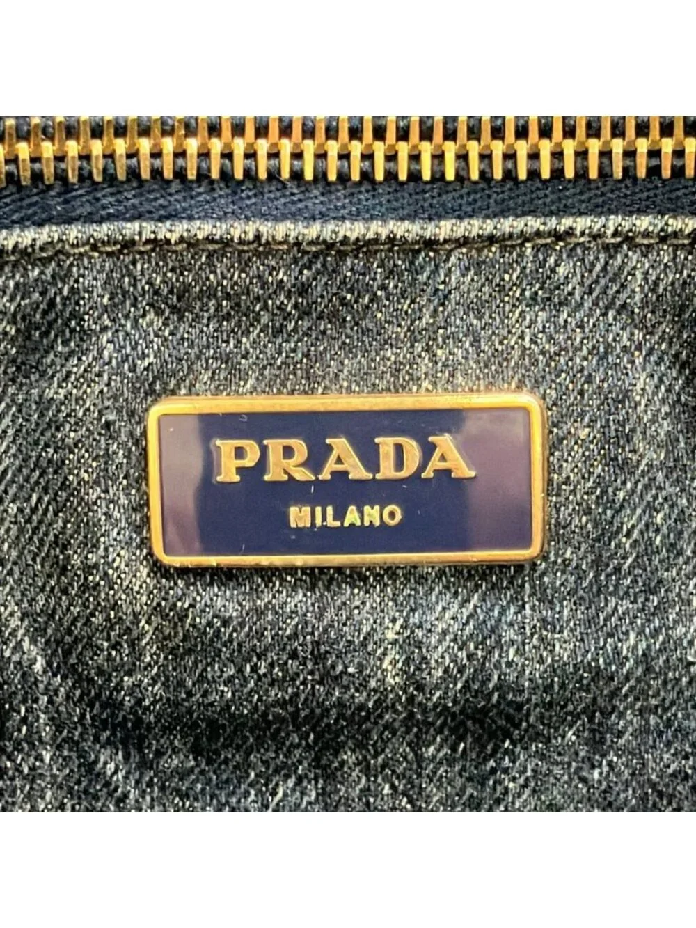 Prada Tote Canapa Blue
